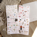 Handmade wedding scrapbook stickers set for bridal album and planner decorating