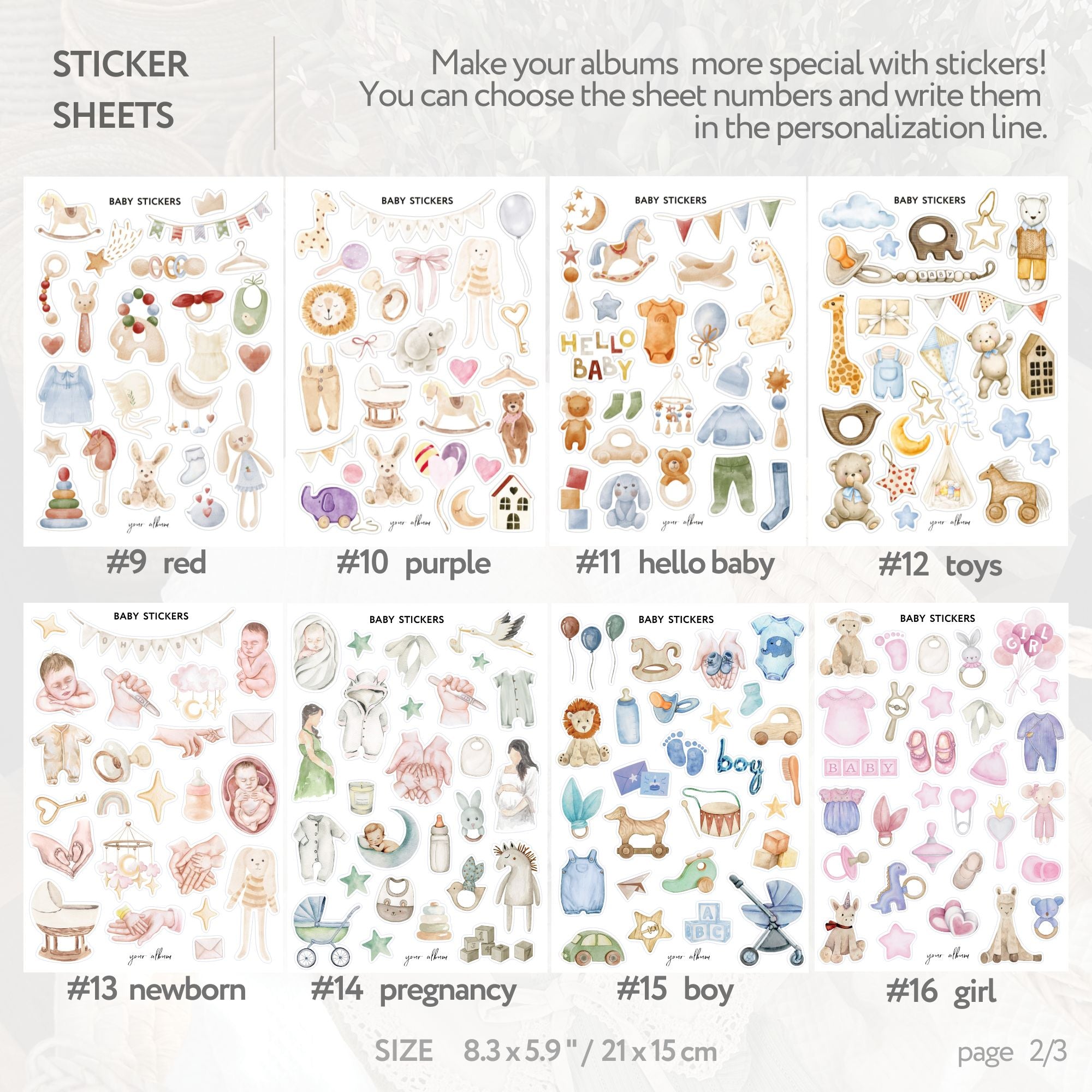 Baby stickers